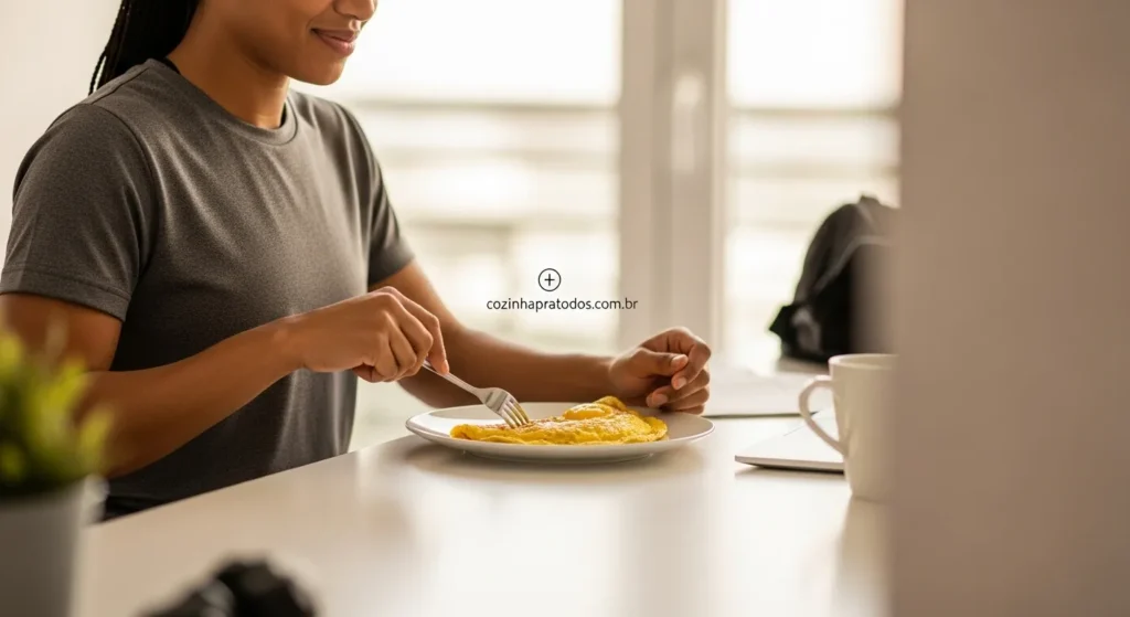 omelete fitness para o dia a dia