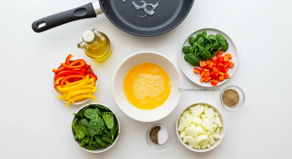 omelete fitness: modo de preparo